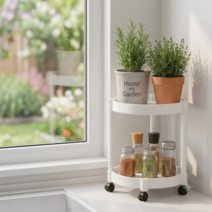 Nordic Style Multi-Layer Plant Stand with Wheels – Modern Indoor & Outdoor Flower Display Shelf